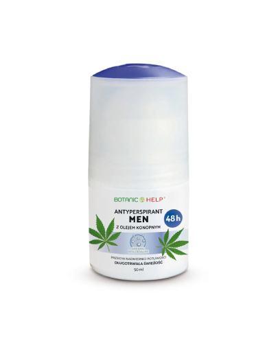 Botanic Help Antyperspirant MEN 48h z olejem konopnym ROLL-ON, 50 ml